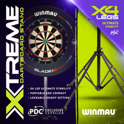 WINMAU Xtreme Dartboard Stand 2.0 ? Free Standing Portable Dart Board Stand