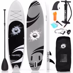 SereneLife Inflatable Stand Up Paddle Board, SUP Board- Paddleboards for Adults & Youth, Paddle Board Accessories,15.25 cm Th ...