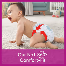 Pampers Baby Nappy Pants Size 4 (9-15kg), Active Fit, 168 Nappies, MONTHLY SAVINGS PACK, Pampers? Trusted Fit and Comfort For Your Wild Child