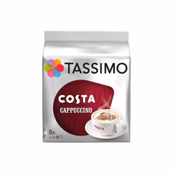 Tassimo Coffee Selection - Costa Cappuccino/Costa Americano/Cadbury Hot Chocolate/L'Or Latte Macchiato/Kenco Americano Coffee Pods - 10 Packs (112