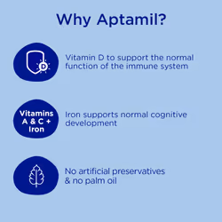 Aptamil 3 Toddler Baby Milk Powder Formula, 1-2 Years, 800g (Pack of 6) - Packaging May Vary