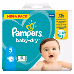 Pampers 81715587 Baby-Dry Pants Nappies,size 5,152 nappies
