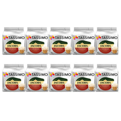 Tassimo Jacobs Caf? Au Lait, (Pack of 10, Total 160 pods, 160 Servings)