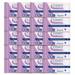 Conti SoSoft Large Heavyweight Dry Patient Cleansing Wipes (20 Packs of 100)