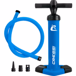 Cressi Feather High Pressure Inflation Hand Pump-Blue