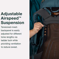 Osprey Renn 50 Women's Backpacking Backpack Dark Charcoal/Gray Wolf O/S