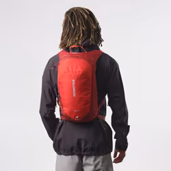Salomon Trailblazer 10 Unisex Hiking Backpack, 10L Versatile, Easy to Use, and Comfy & Light, Red
