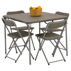 Vango Woodland Folding Camping Table and Chairs Set - Steel Frame, Collapsible, Portable with Carry Bag Ideal for Picnics, Campsite, Fishing, Beach,