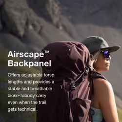Osprey Kyte 58 Womens Backpacking Backpack Elderberry Purple WM/L