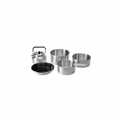 Vango Cook Set - Aluminium Camping Cookware Set - Silver