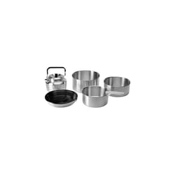 Vango Cook Set - Aluminium Camping Cookware Set - Silver