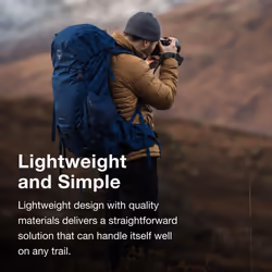 Osprey Rook 50 Men's Backpacking Backpack Astology Blue/Blue Flame O/S