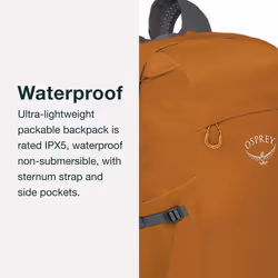 Osprey Ultralight Dry Pack 20 Unisex Accessories - Outdoor Backpack Waterfront Blue O/S