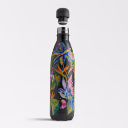 Chilly's Water Bottle - Stainless Steel and Reusable - Leak Proof, Sweat Free - Midnight Jungle, 750ml