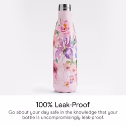 Chilly's Water Bottle - Stainless Steel and Reusable - Leak Proof, Sweat Free - Sorbet Petals, 500ml