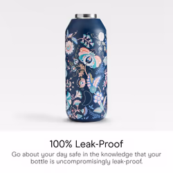 Chilly's Series 2 Water Bottle - Stainless Steel Thermal Bottles with Double Wall Vacuum, Soft Collar & Carry Loop - Mabelle, 500ml