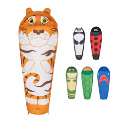 Kids Sleeping Bag by Highlander - Mummy Style - Themed Carry Backpack for Easy Transportation - Lightweight and Warm - Perfec ...