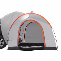 VEVOR SUV Camping Tent, 8'-8' SUV Tent Attachment for Camping with Rainfly and Carry Bag, Waterproof PU2000mm Double Layer Tr ...