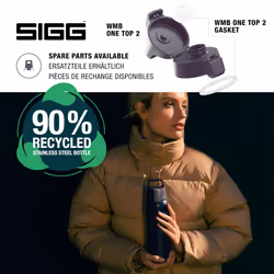 SIGG - Insulated Water Bottle - Shield Therm One - Suitable for Carbonated Beverages - Leakproof - Dishwasher Safe - BPA Free - 90% Recycled Stainless