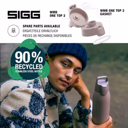 SIGG - Insulated Water Bottle - Shield Therm One - Suitable for Carbonated Beverages - Leakproof - Dishwasher Safe - BPA Free - 90% Recycled Stainless