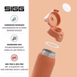 SIGG - Insulated Water Bottle - Shield Therm One - Suitable for Carbonated Beverages - Leakproof - Dishwasher Safe - BPA Free - 90% Recycled Stainless