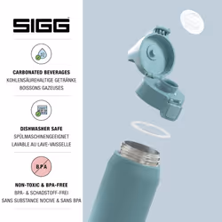 SIGG - Insulated Water Bottle - Shield Therm One - Suitable for Carbonated Beverages - Leakproof - Dishwasher Safe - BPA Free - 90% Recycled Stainless