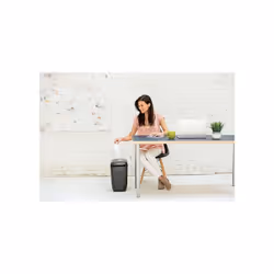 Fellowes Paper Shredder for Home Office Use - 10 Sheet Cross Cut Shredder for Home and Office Use - Deskside Shredder with 22 Litre Bin - Powershred