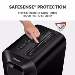 Fellowes Paper Shredder for Home Office Use - 10 Sheet Cross Cut Shredder for Home and Office Use - Deskside Shredder with 22 Litre Bin - Powershred