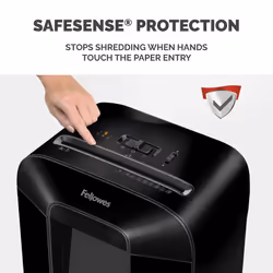 Fellowes 12 Sheet Paper Shredder for Office - Cross Cut Shredder with Auto Reverse Jam Solution & SafeSense Technology - Powershred LX85 Home Office