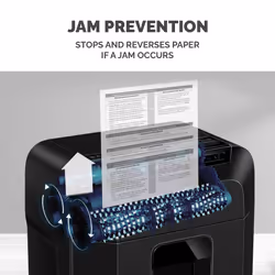 Fellowes Paper Shredder for Home Office Use - 90 Sheet Auto Feed, 9 Sheet Manual Feed Mini Cut Shredder - AutoMax 90M Hybrid Shredder with Sleep Mode