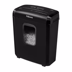 Fellowes Paper Shredder for Home Office Use - 6 Sheet Mini Cut Shredder for Home and Personal Use - Deskside Shredder with 13 ...