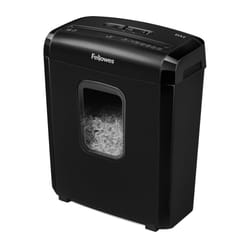 Fellowes Paper Shredder for Home Office Use - 6 Sheet Mini Cut Shredder for Home and Personal Use - Deskside Shredder with 13 Litre Bin and Safety