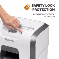 Fellowes Paper Shredder for Home Office Use - 15 Sheet Cross Cut Paper Shredder for Deskside Use - Powershred 15C Home Shredder with 19L Pull-Out Bin