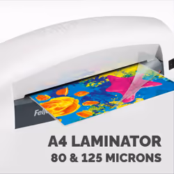 Fellowes Lunar A4 Home Laminator, 80 Micron, white