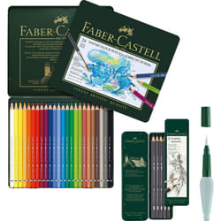 Faber-Castell Watercolour Pencil Set Complete with Watercolour Pencils ABLRECHT D?RER and Water Tank Brush