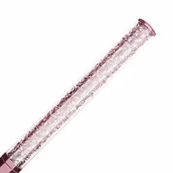 Swarovski Crystalline Ballpoint Pen, Pink Lacquered Barrel with Eight Crystal Facets and More Than 400 Clear Crystals, from the Crystalline Collection
