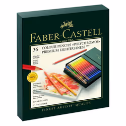 Faber-Castell 110024 24 Polychromos artist's coloured pencils in metal case, Einzeln, 36er Atelierbox, 1