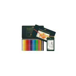 Faber-Castell Polychromos Colouring Pencils Various Designs to Choose From, 36 Metal Case + 12 Castell 9000, Green, 1