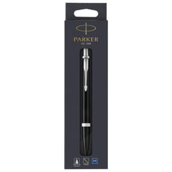 Parker Urban Ballpoint Pen | Muted Black with Chrome Trim | Medium Point Black Ink Refill