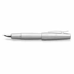 Faber-Castell E-motion B Fountain Pen - Pure Silver