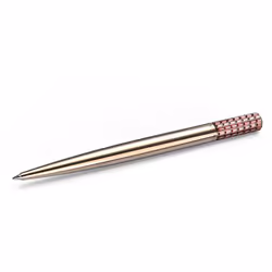 Swarovski Lucent Ballpoint Pen, Rose Gold Tone Plated Casing with Pink Flatback Crystals from the Lucent Collection