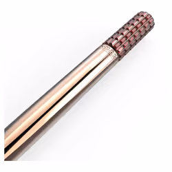 Swarovski Lucent Ballpoint Pen, Rose Gold Tone Plated Casing with Pink Flatback Crystals from the Lucent Collection