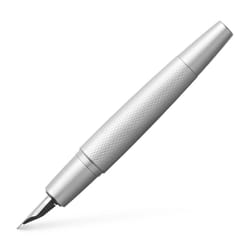 Faber-Castell E-motion M Fountain Pen - Pure Silver,148670