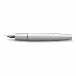 Faber-Castell E-motion M Fountain Pen - Pure Silver,148670