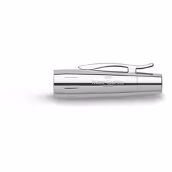 Faber-Castell E-motion 148202 Fountain Pen Wood/Chrome Nib EF Includes Gift Packaging Barrel Colour Brown/Silver