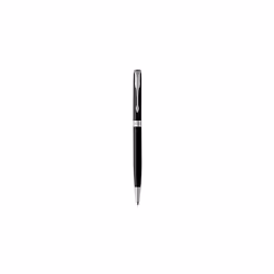Parker Sonnet Slim Ballpoint Pen | Black Lacquer with Palladium Trim | Medium Point Black Ink | Gift Box