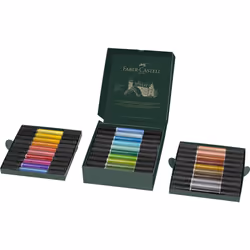 Faber-Castell Art & Graphic Pitt Artist Pen Dual Marker India Ink, Multicoloured, Wallet Of 30, For Art, Craft, Drawing, Sketching, Home, School,