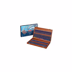 Derwent Inktense Permanent Watercolour Pencils, Set of 72 in a Wooden Gift Box, 4mm Premium Core, Water-Soluble, Ideal for Co ...