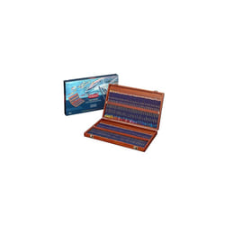 Derwent Inktense Permanent Watercolour Pencils, Set of 72 in a Wooden Gift Box, 4mm Premium Core, Water-Soluble, Ideal for Colouring, Painting and