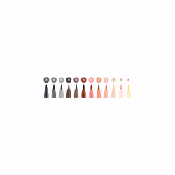 Faber-Castell Art & Graphic Pitt Artist Pen Brush India Ink Pen, Portrait, Set Of 12, For Art, Craft, Drawing, Sketching, Home, School, University,